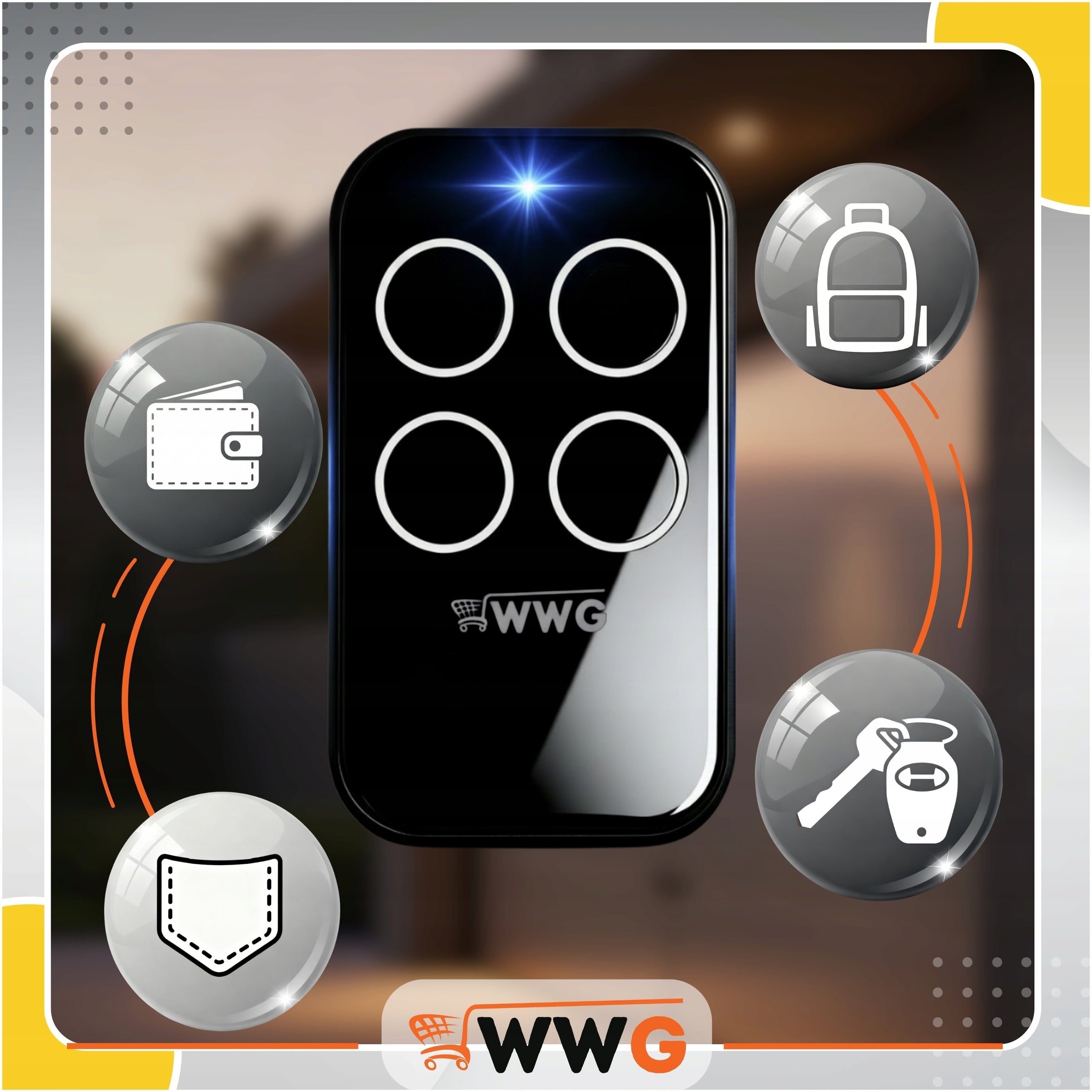 REMOTE CONTROL FOR SELF-COPYING GATE 240-930MHz VARIABLE CODE UNIVERSAL WINDOW ALARM Frequency 280 MHz