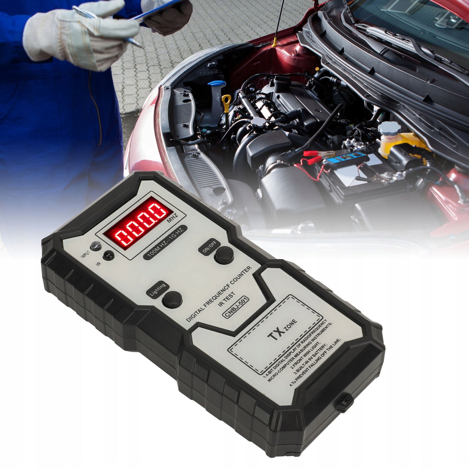 REMOTE CONTROL FREQUENCY TESTER DIGITAL DISPLAY WITH HIGH ACCURACY Manufacturer code 1613230076611
