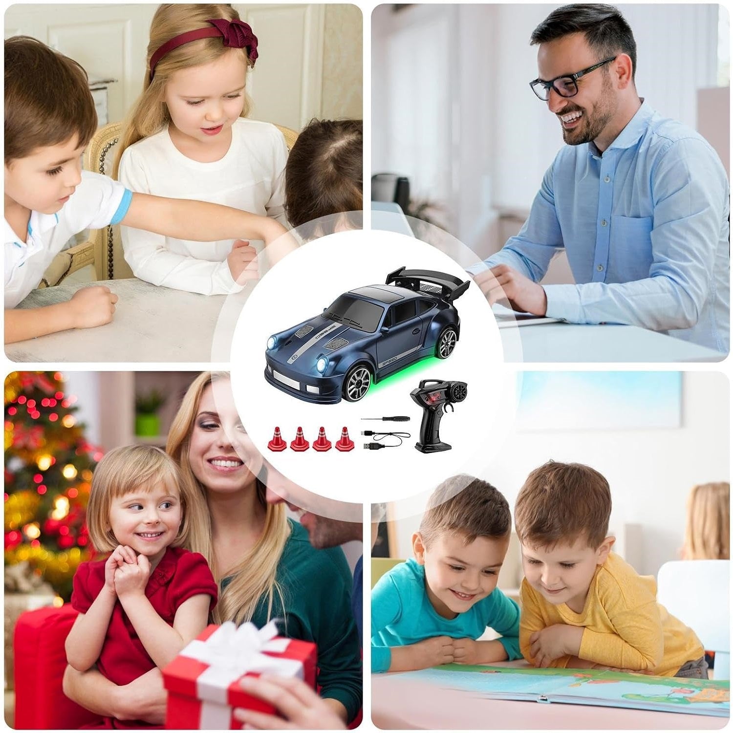 REMOTE CONTROLLED 1:64 CAR AUTO 4X4+PILOT FOR DRIFT TRAINING FOR CHILDREN Packaging status original