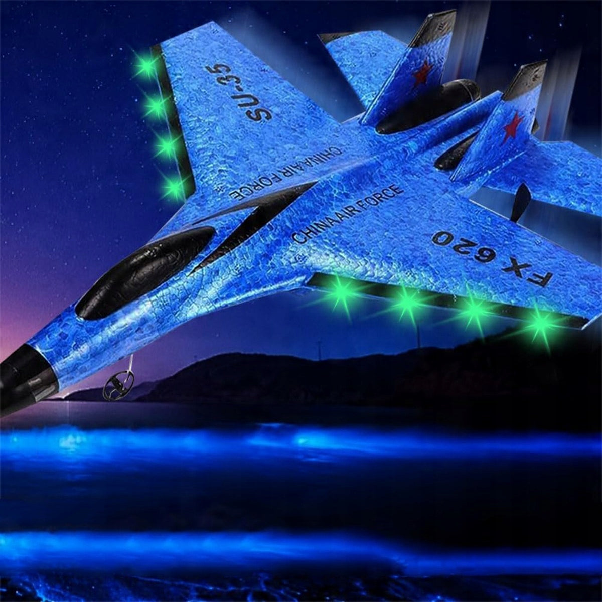 REMOTE CONTROLLED AIRCRAFT SU35 FX620 RC MOTOR GLIDE 33cm WITH LED Kid's age 3+ months