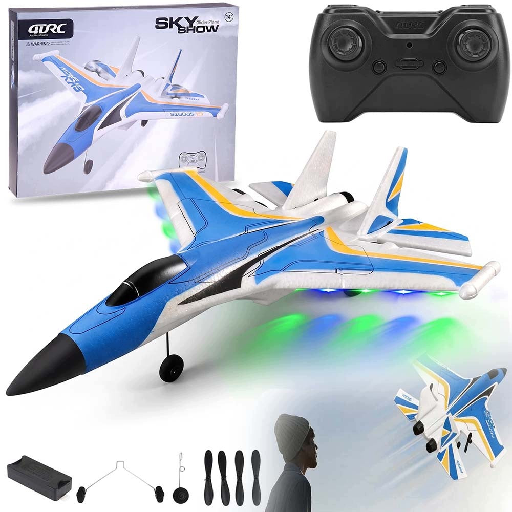 REMOTE CONTROLLED AIRCRAFT WITH 3 SPEED LEVELS 360° ROTATION WITH LED