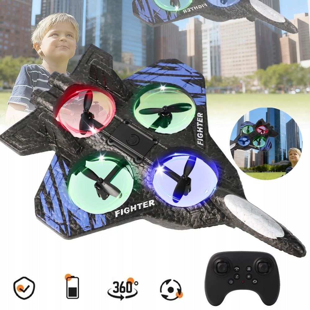 REMOTE CONTROLLED AIRPLANE WITH LED LIGHTS FOR BEGINNERS FOR KIDS Packaging status original