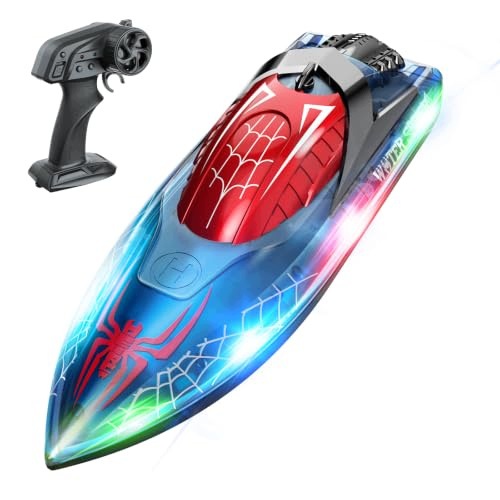 REMOTE CONTROLLED BOAT RC SPIDER GLOW FOR KIDS WATER GIFT FOR BIRTHDAY Brand no brand