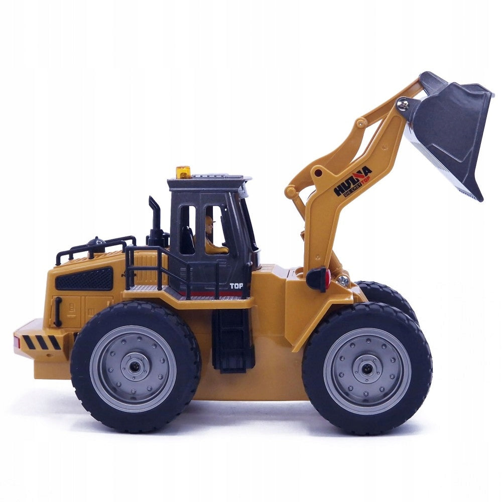 REMOTE CONTROLLED BULLDOZER LOADER BULLDOZER HUINA ON REMOTE CONTROL LEDY Color yellow