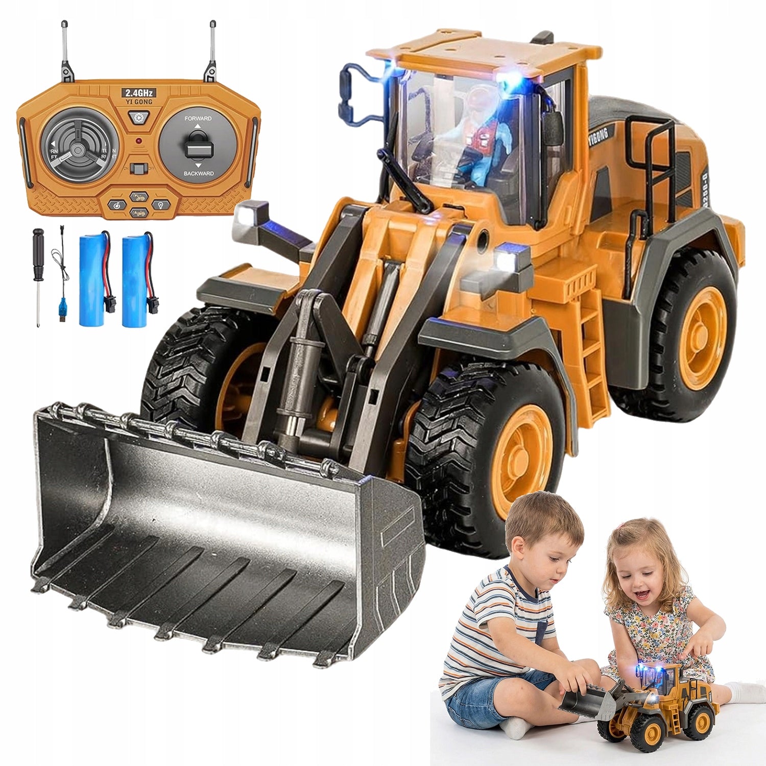 REMOTE CONTROLLED BULLDOZER RC 2.4GHZ METAL SPOON INSPIRE CREATIVITY