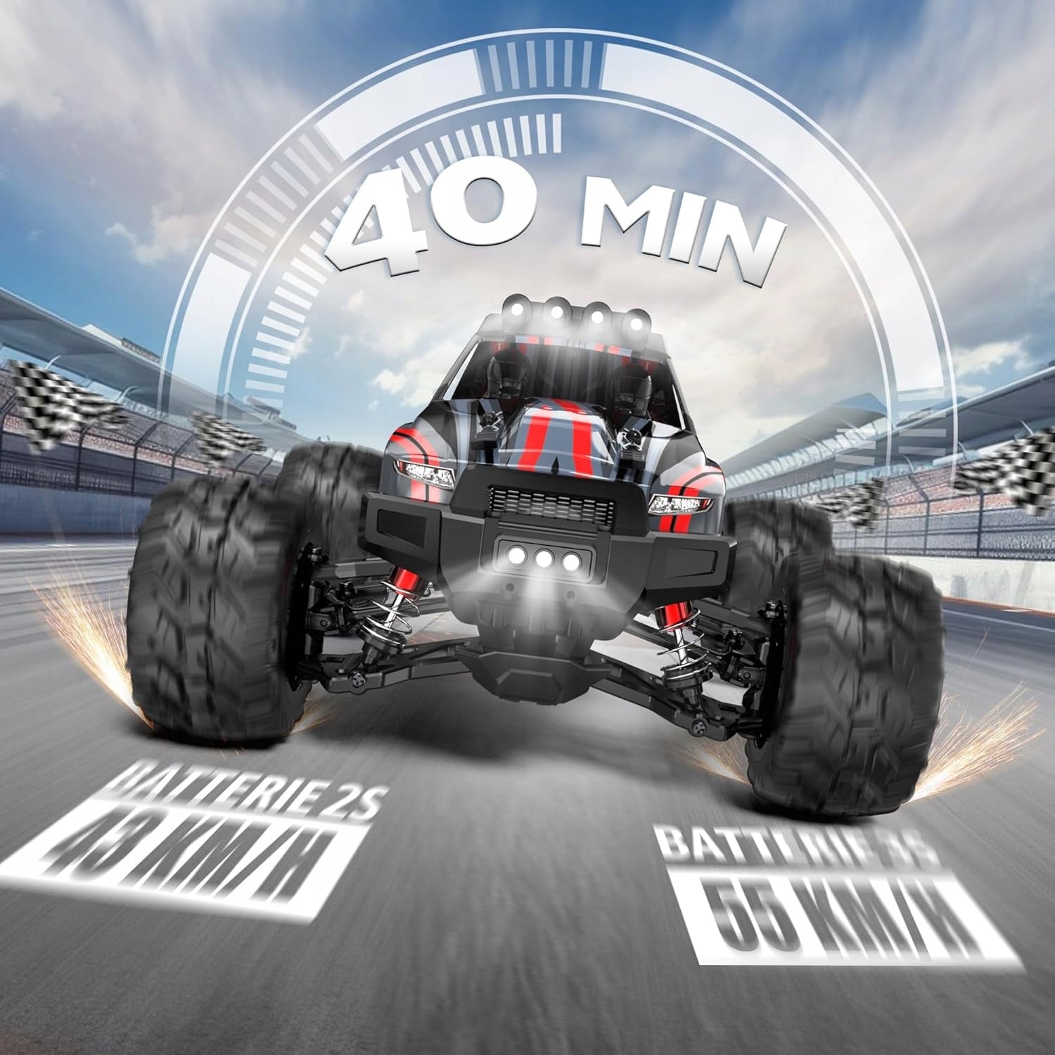 REMOTE CONTROLLED CAR 1:16 4WD BRUSHLESS 55 KM/H OFF-ROAD EAN (GTIN) 5901347379864