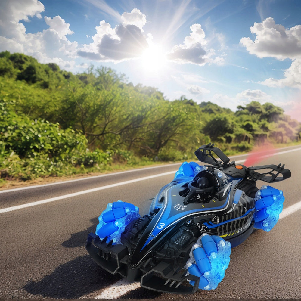 REMOTE CONTROLLED CAR 4X4 360° STUNTS LED SPRAY GESTURES 1200MAH Packaging status original