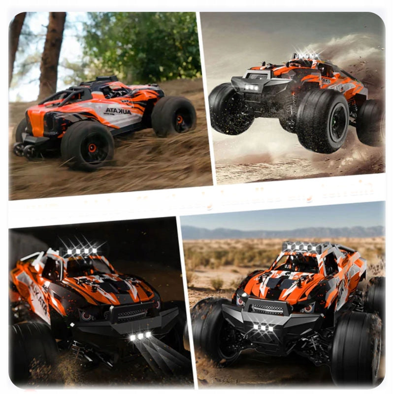 REMOTE CONTROLLED CAR AUTO RC 4x4 OFF-ROAD REMOTE CONTROL 40km/h LARGE FOR REMOTE CONTROL Color orange