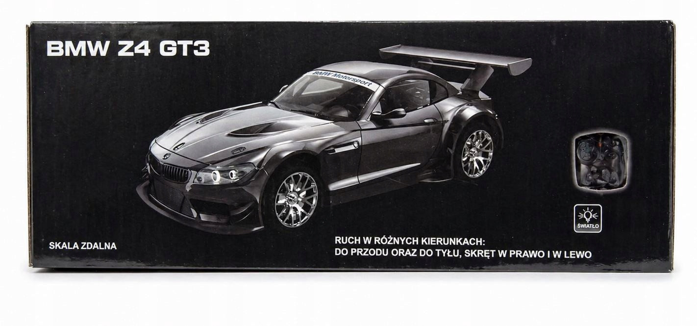 REMOTE CONTROLLED CAR BMW Z4 GT3 1:24 BRAHA + PILOT AUTO Black Manufacturer code 866-2412S
