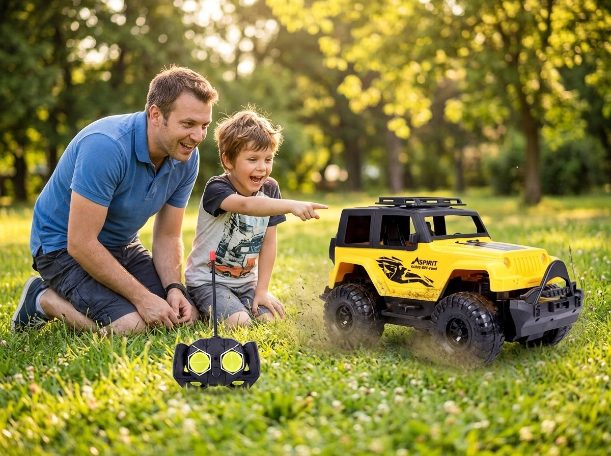 REMOTE CONTROLLED CAR OFF ROAD 4x4 JEEP OFF-ROAD CAR FOR REMOTE CONTROL 1:18 Manufacturer code MEGA SAMOCHÓD ZDALNIE STEROWANY 4X4