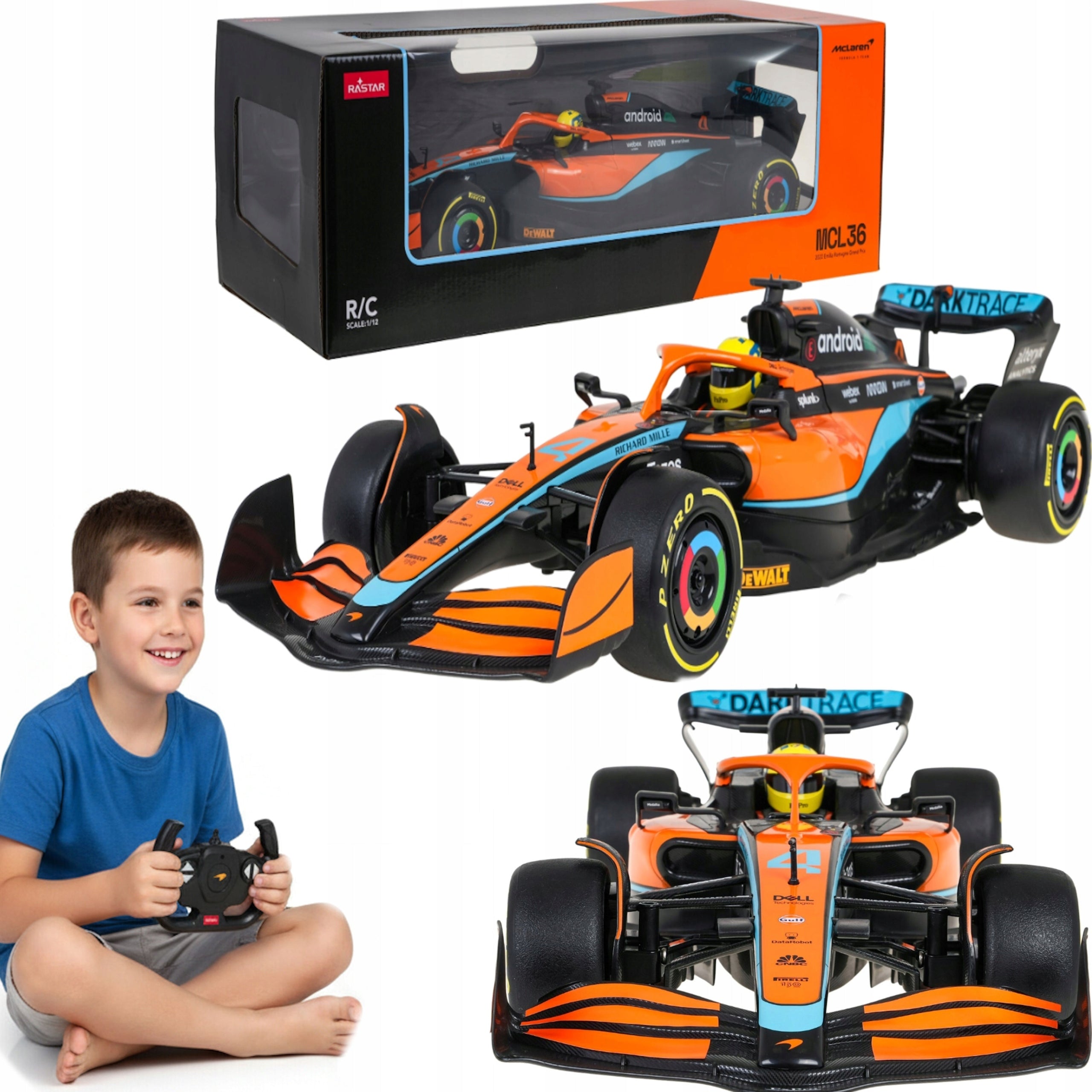 REMOTE CONTROLLED CAR SPORTS FORMULA 1 MCLAREN ON REMOTE CONTROL COIL
