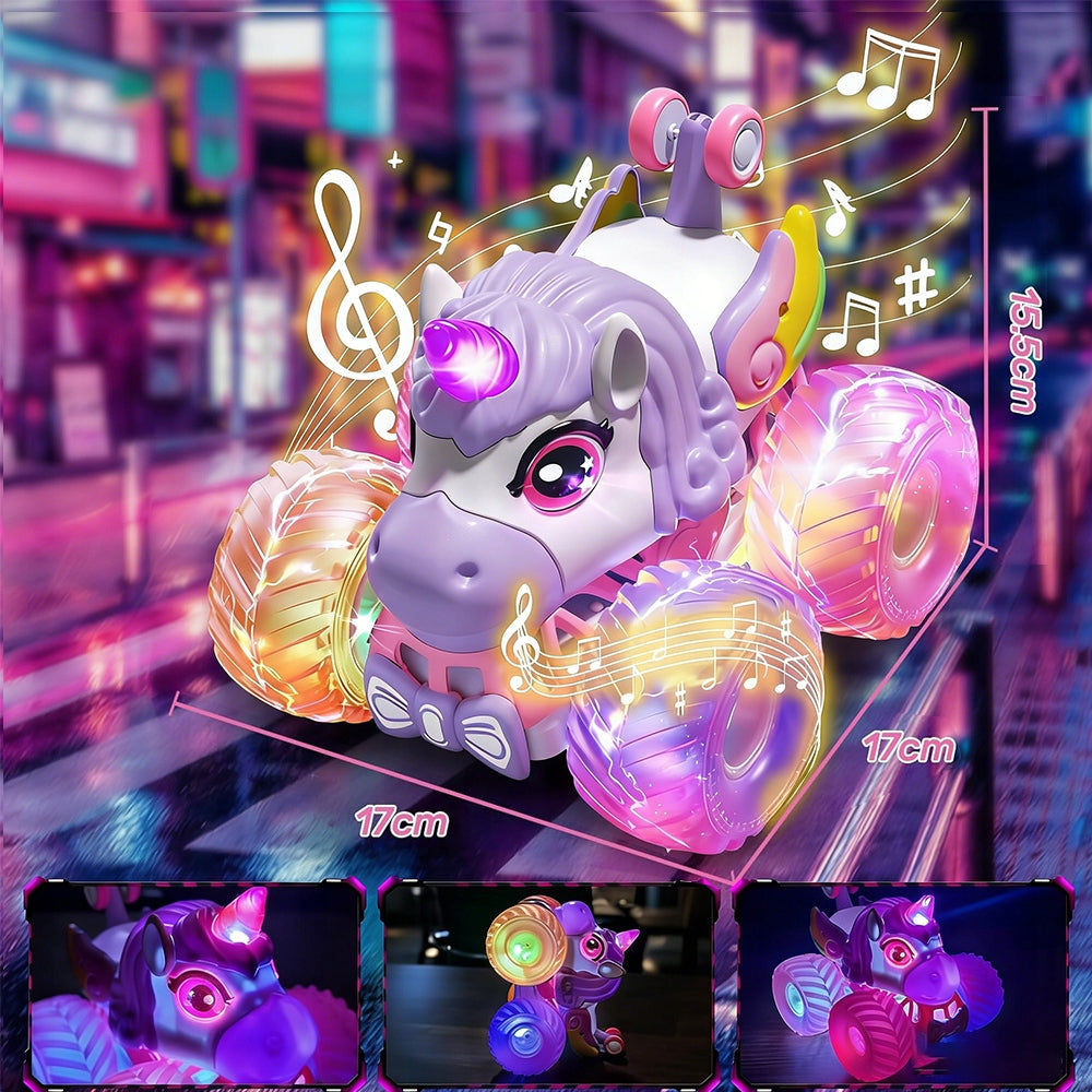 REMOTE CONTROLLED CAR UNICORN WITH MUSIC ROTATION 360 GIFT Manufacturer code 4059432475685