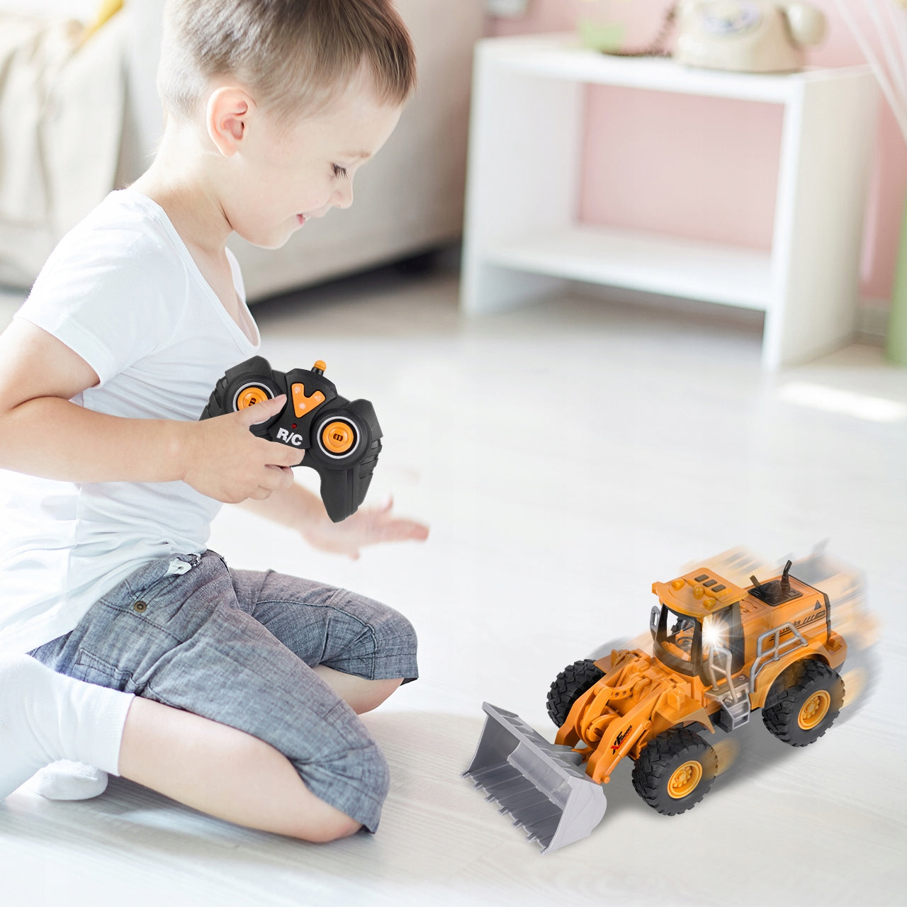 REMOTE CONTROLLED CHARGER FOR REMOTE CONTROL RC VEHICLE BULLDOZER CONSTRUCTION MACHINE Brand MalPlay