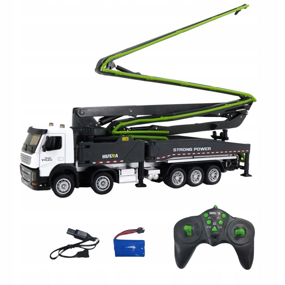 REMOTE CONTROLLED CONCRETE PUMP HUI FOR TOYS 11CH 1:18 Lean Toys Kid's age 3+ years