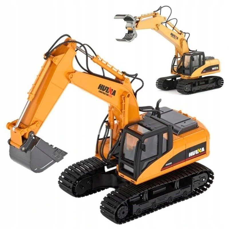 REMOTE CONTROLLED CRAWLER EXCAVATOR + 2in1 METAL REMOTE CONTROL GIFT Brand Huina