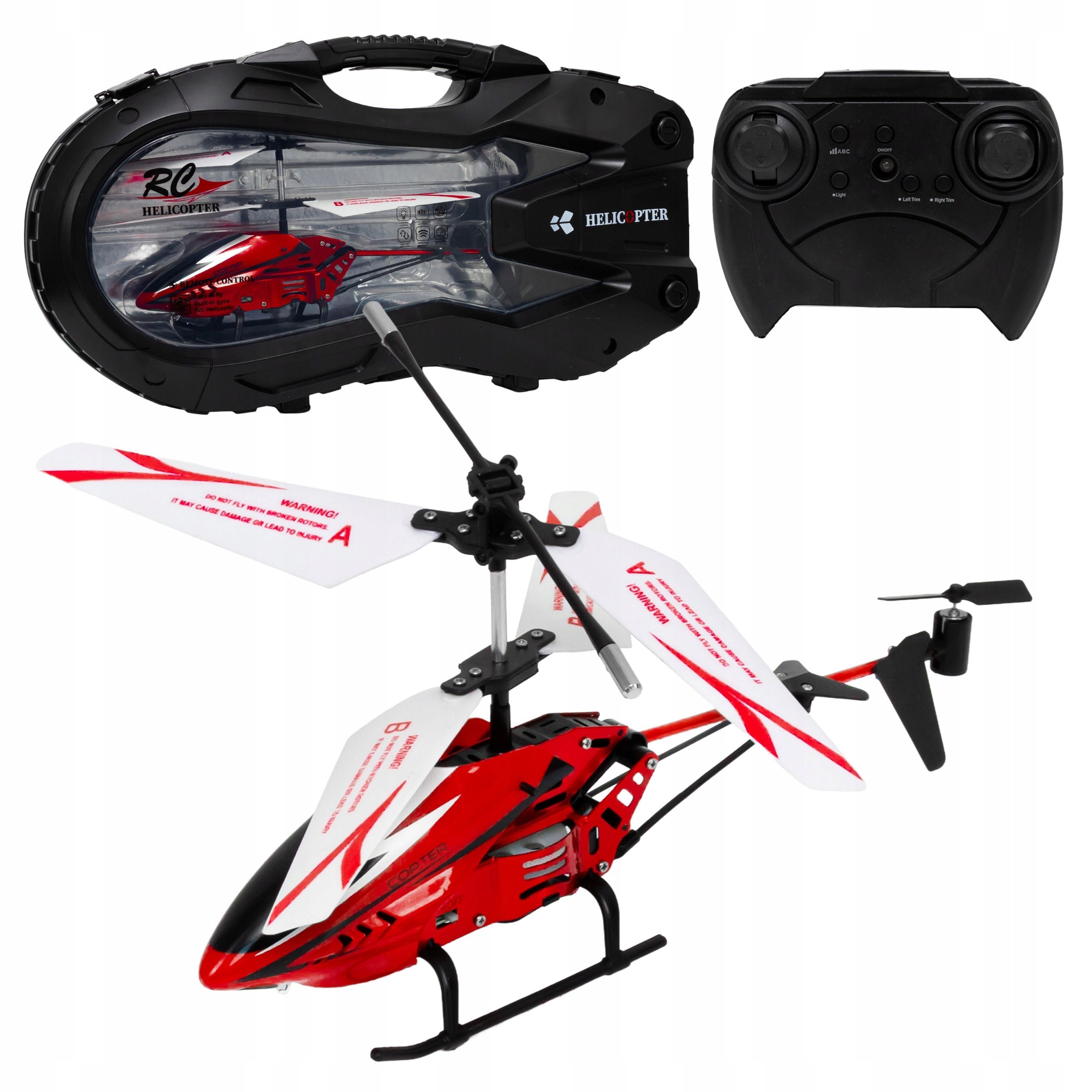 REMOTE CONTROLLED HELICOPTER DURABLE HELICOPTER AIRCRAFT IN SUITCASE PILOT