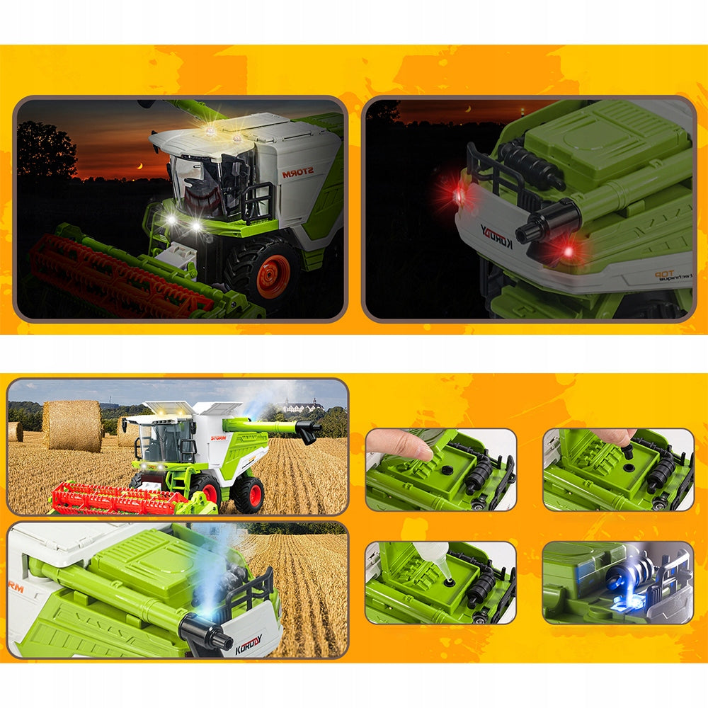 REMOTE CONTROLLED LED RC COMBINE HARVESTER FOR REMOTE CONTROL GIFT FOR KIDS Packaging status original