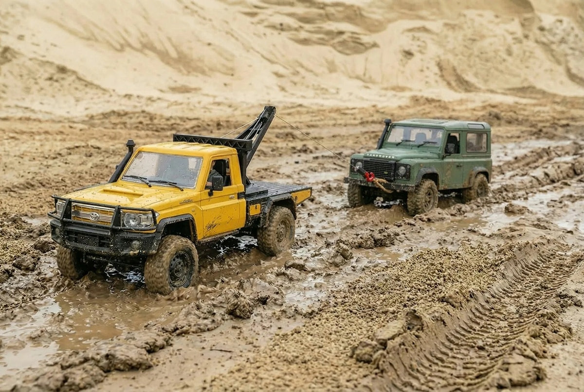 REMOTE CONTROLLED OFF-ROAD CAR TOYOTA TUGBOAT WITH WINCH MN-82T Brand no brand