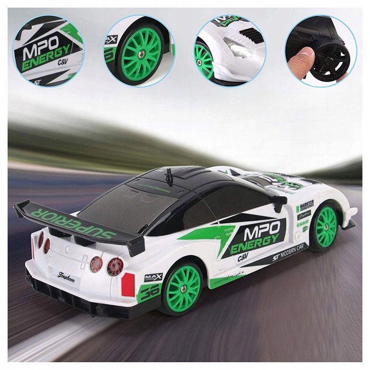 REMOTE CONTROLLED RACING CAR DRIFT CAR AUTO 1:24 DRIVE 4X4 + REMOTE CONTROL Packaging status original
