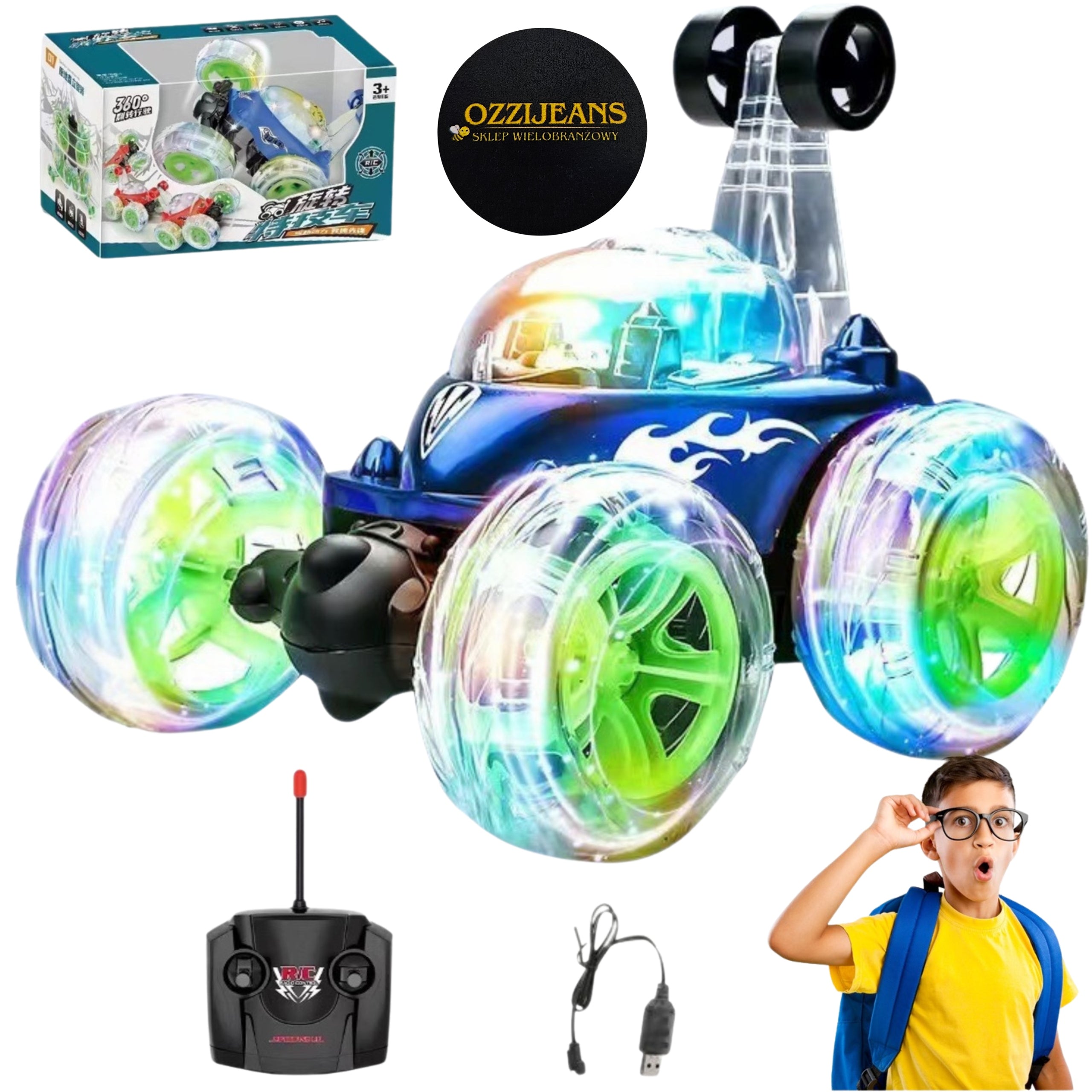REMOTE CONTROLLED RC CAR AUTO FOR LED REMOTE CONTROL FOR KIDS SHINING GIFT