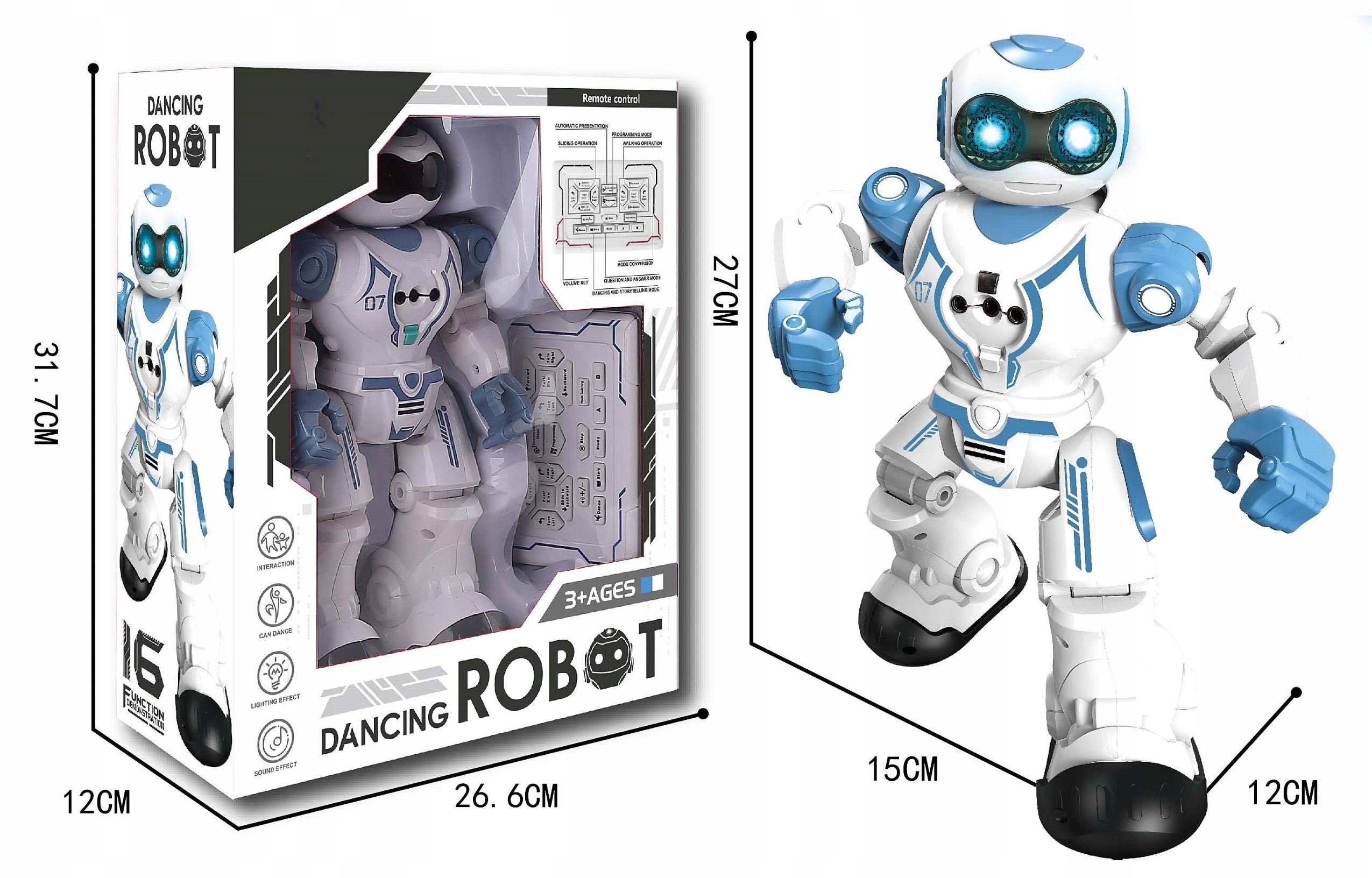 REMOTE CONTROLLED ROBOT INTELLIGENT FOR REMOTE CONTROL INTERACTIVE GESTURES RC 3L+ Manufacturer code Tańczy, chodzi