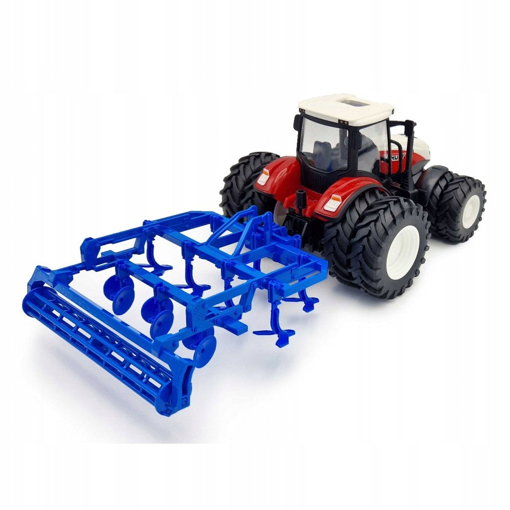 REMOTE CONTROLLED TRACTOR WITH RC CULTIVATOR FOR LED LIGHT REMOTE CONTROL Manufacturer code TRAKTOR Z KULTYWATOREM NA PILOTA