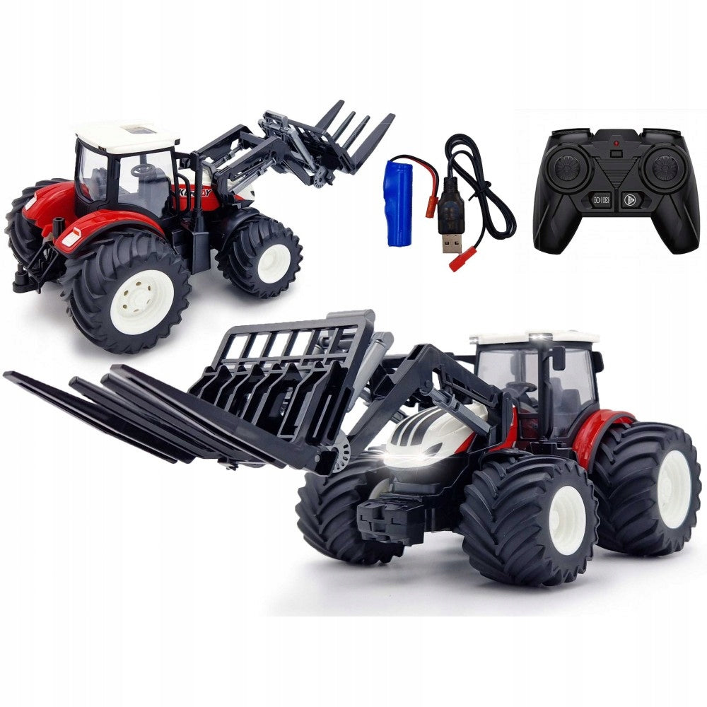 REMOTE CONTROLLED TRACTOR WITH TURM RC ON REMOTE CONTROL LED LIGHT RD
