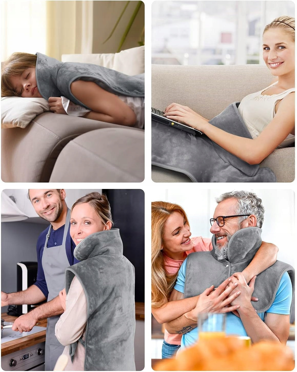 RENPHO Electric Heating Pillow Heated Shoulder Blanket Color multicolor