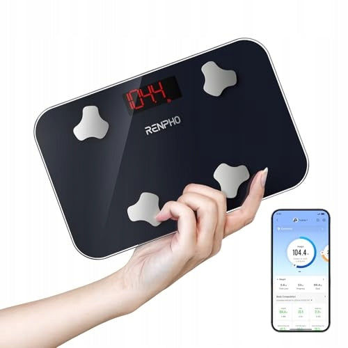 RENPHO Mini Digital Scale With Fat and Muscle Tissue Analysis 180kg