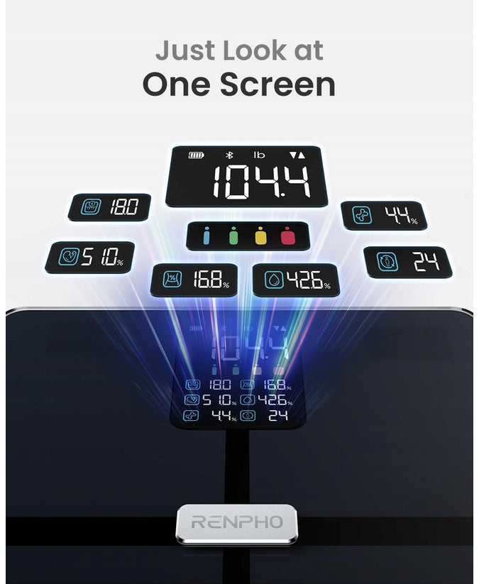 RENPHO R-A018 BATHROOM SCALE ANALYTICAL ELECTRONIC BLUETOOTH BMI 180KG Brand Renpho