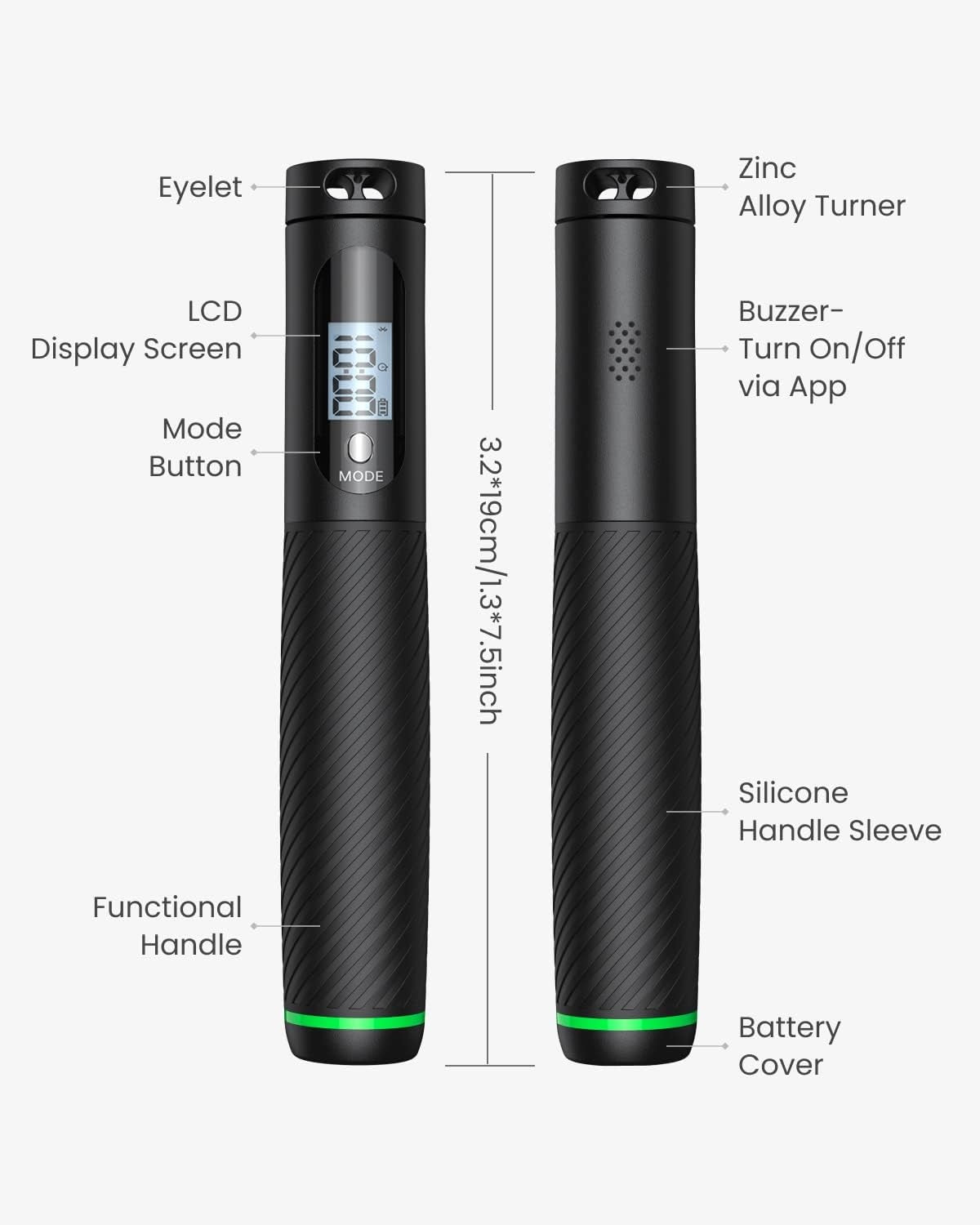 RENPHO Smart Jump Rope with Bluetooth and LCD Counter Brand Renpho