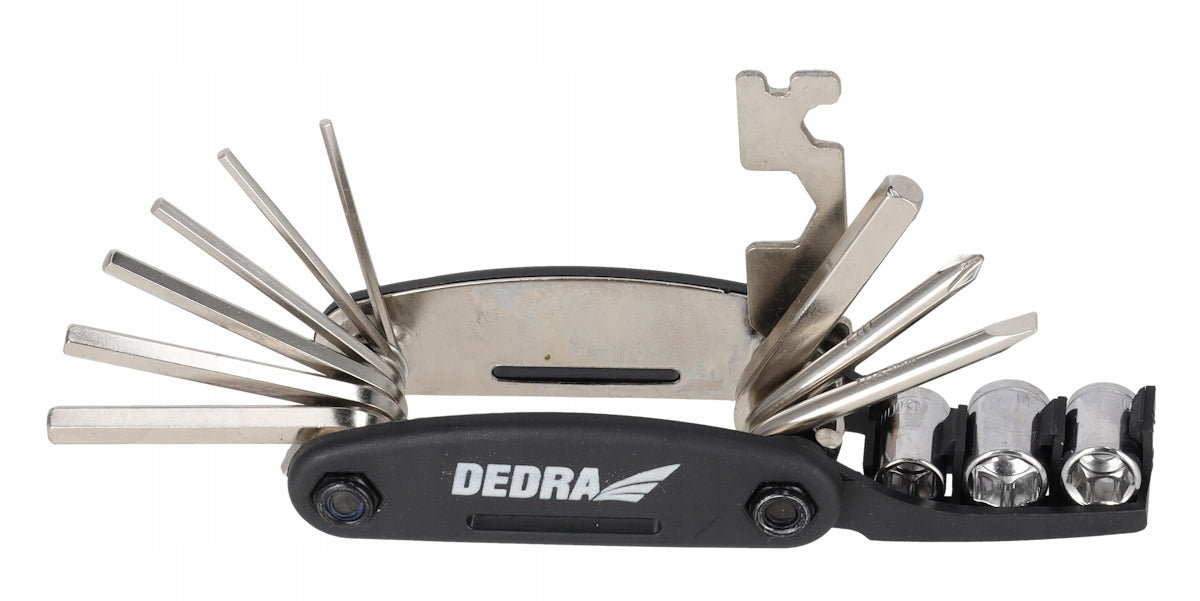 REPAIR KIT FOR BIKE DEDRA 17 EL. MULTITOOL PUMP PATCH INNER TUBE CASE Number of pieces in the set 17