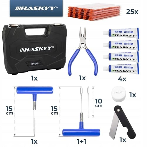 REPAIR KIT FOR CAR TIRES 47 ELEMENTS PROFESSIONAL Manufacturer code Bez marki