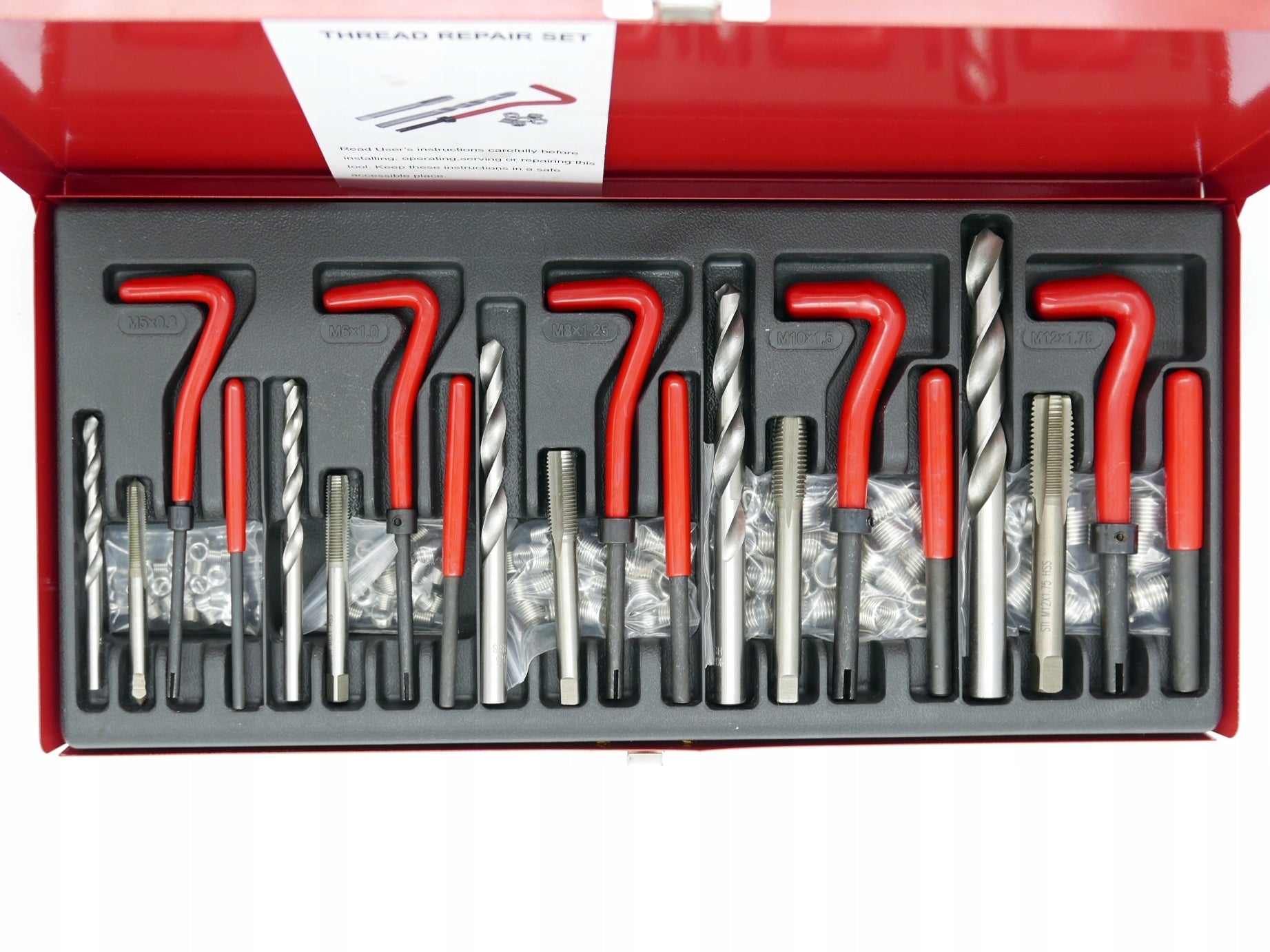 REPAIR KIT FOR REGENERATION OF BROKEN DAMAGED THREADS M5 - M12 131EL