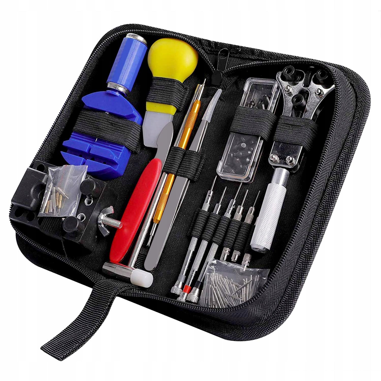 REPAIR KIT FOR REPAIRING WATCHMAKING WATCHES IN CASE 147 ELEMENTS Manufacturer code ZESTAW NARZĘDZI W ETUI 147 ELEMENTÓW