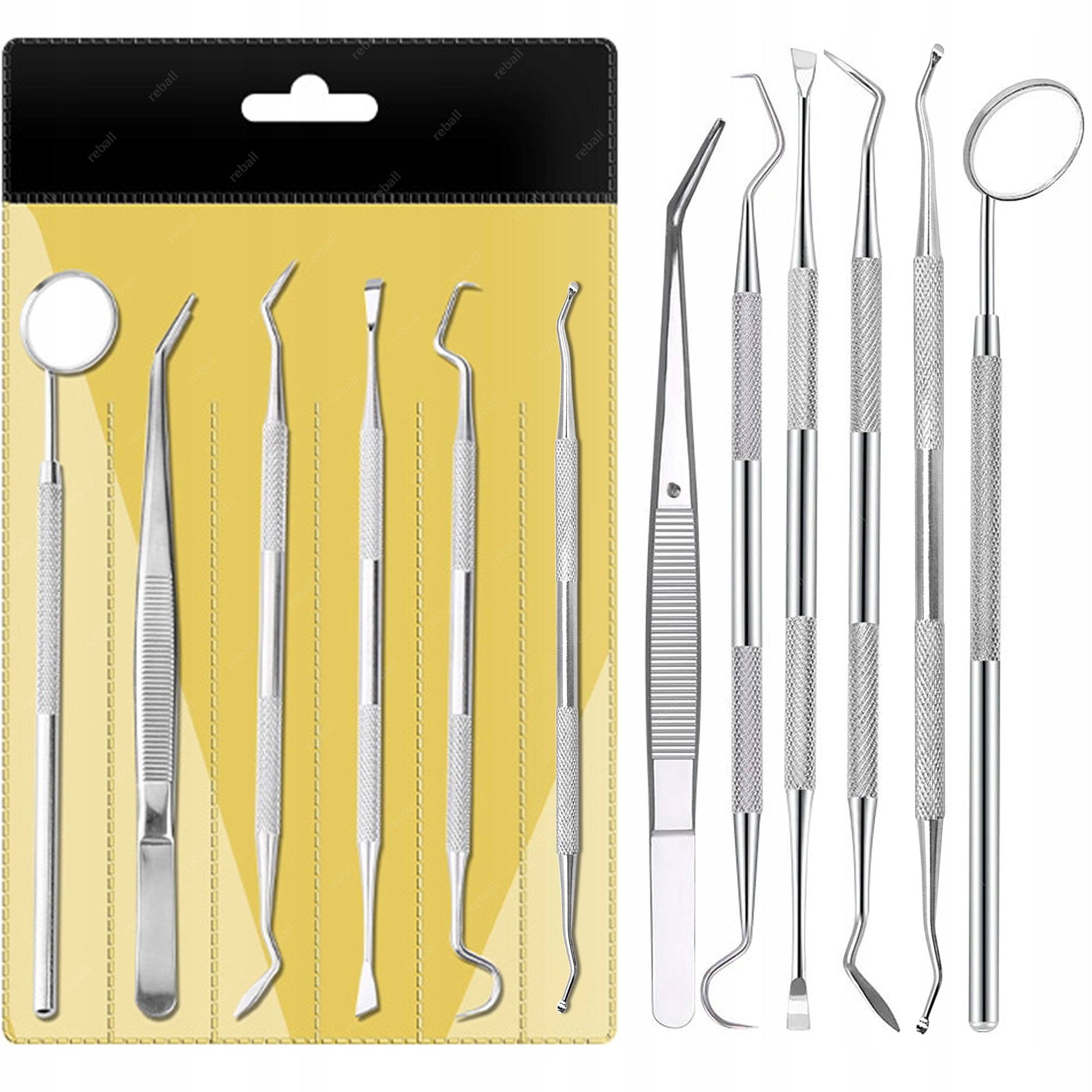 REPAIR TOOL KIT DENTAL MIRROR HOOKS SCRAPERS OPENERS 6in1