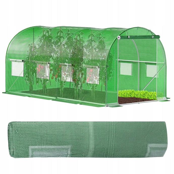 REPLACEMENT FILM FOR GARDEN FOIL TUNNEL green UV COVERING window 4x2,5x2m Manufacturer no brand
