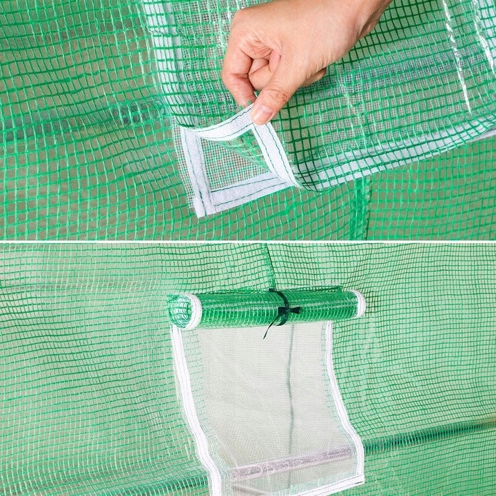 REPLACEMENT FILM FOR GARDEN FOIL TUNNEL green UV COVERING window 4x2,5x2m Width 2.5 m
