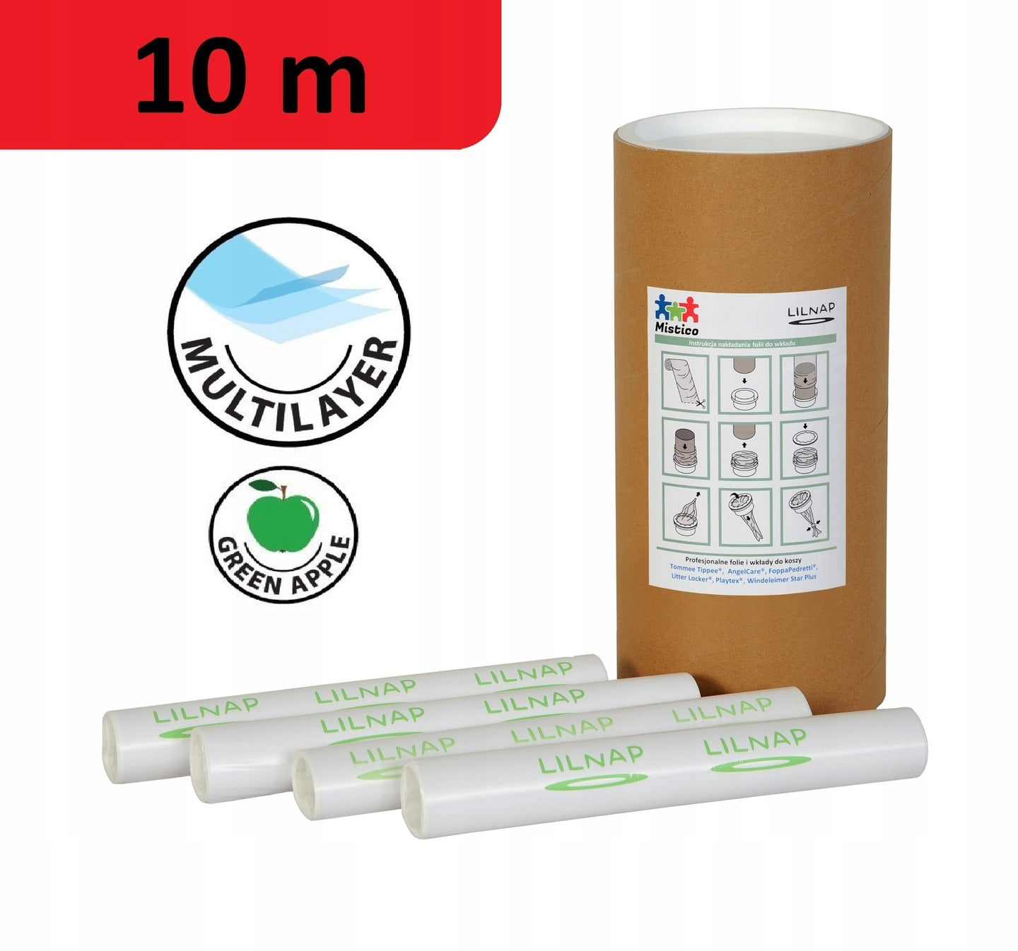 REPLACEMENT FILM SET FOR TOMMEE TIPPEE SANGENIC CARTRIDGE, TWIST&Click, SIMPLE