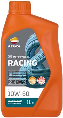 REPSOL RACING 4T 10W60 1L SN, JASO MA2 OL RP RPP2000PHC
