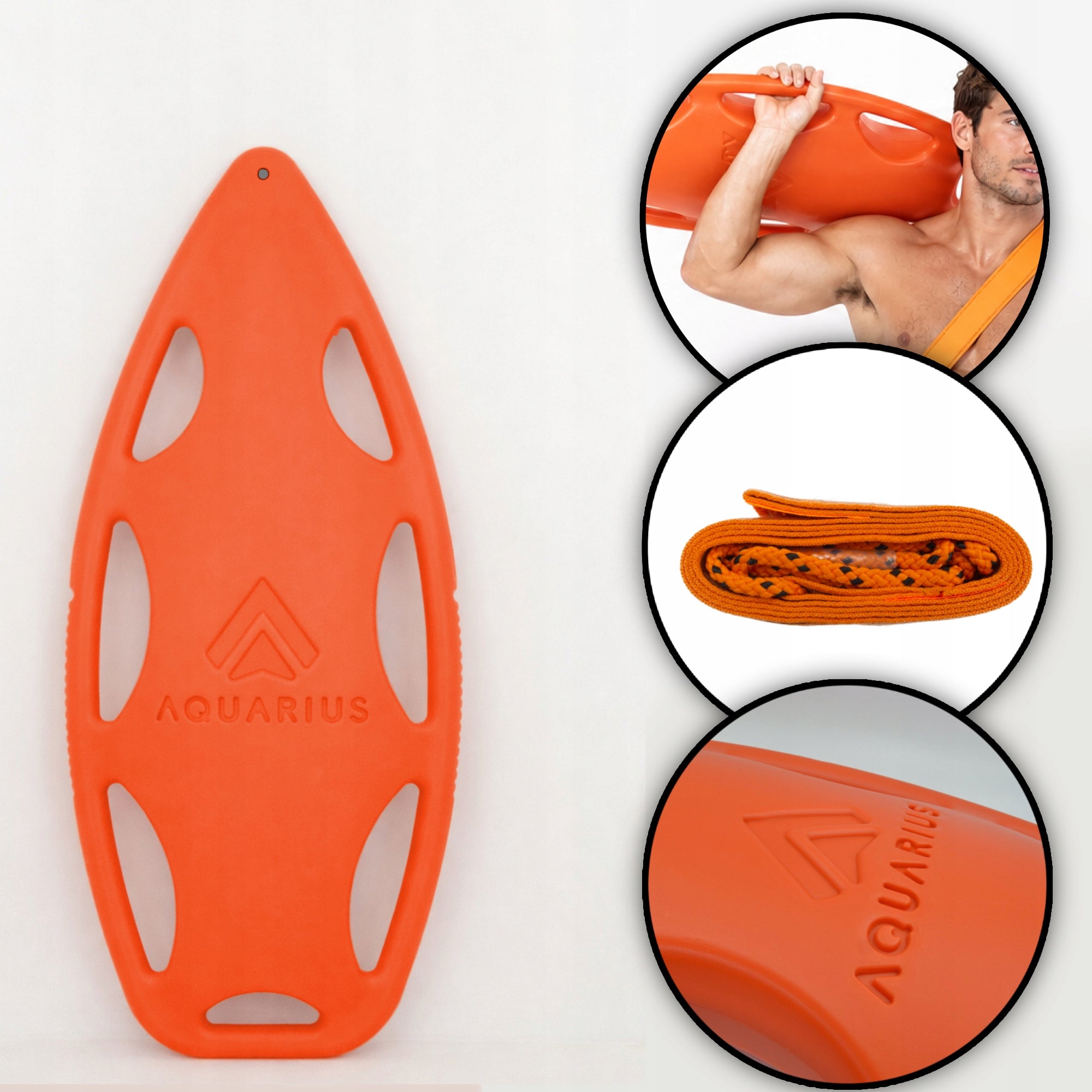 RESCUE BUOY for WOPR certificate PRS safety buoy for swimming 84cm Brand Aquarius