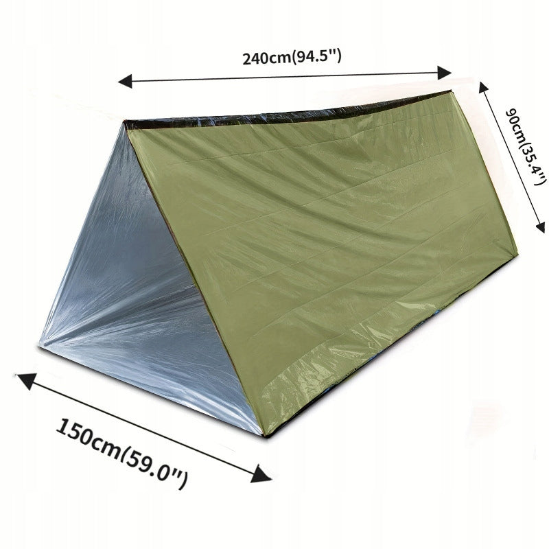 RESCUE TENT GREEN LIFETENT 240X150X90CM 2 PERSON THERMAL FOIL EAN (GTIN) 5906952946449