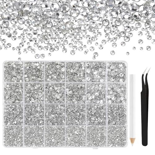 RESIN STRASY ROUND FOR NAILS MANICURE ORNAMENTS 36000 PCS FOR BIRTHDAY Brand no brand