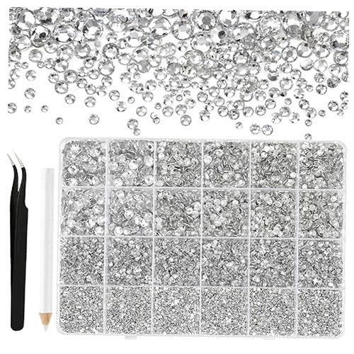 RESIN STRASY ROUND FOR NAILS MANICURE ORNAMENTS 36000 PCS FOR BIRTHDAY