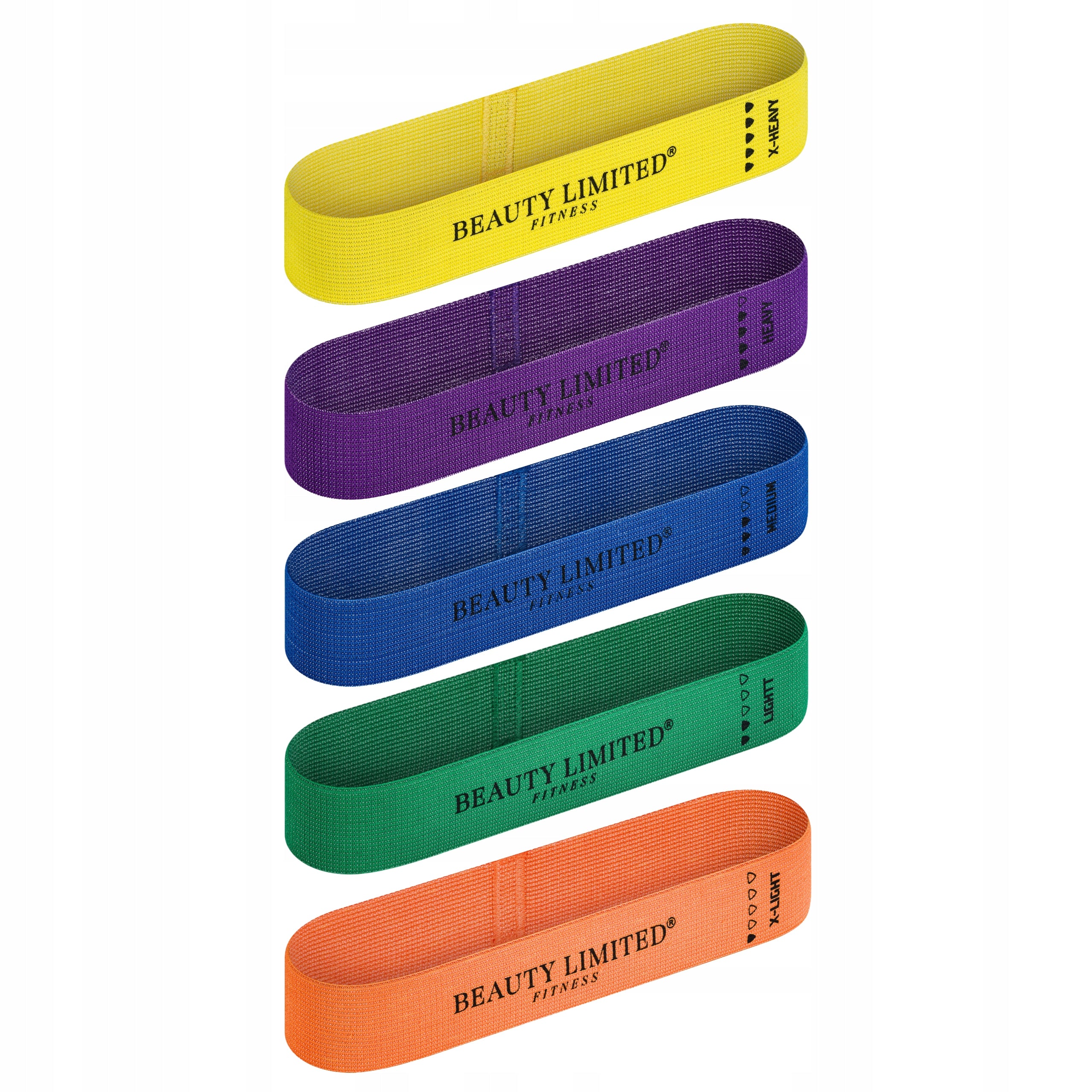 RESISTANCE BANDS FLEX BAND RUBBER FOR EXERCISE MATERIAL 5 PCS 1 – 29 KG