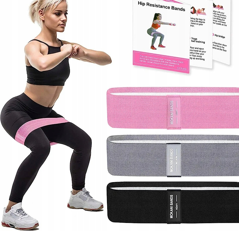 RESISTANCE EXERCISE RUBBER MATERIAL TAPES 1 PACK