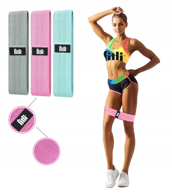 RESISTANCE RUBBER EXERCISE RUBBER MATERIAL RUBBER HIP BAND STRONG FITNESS BANDS Brand Fitli