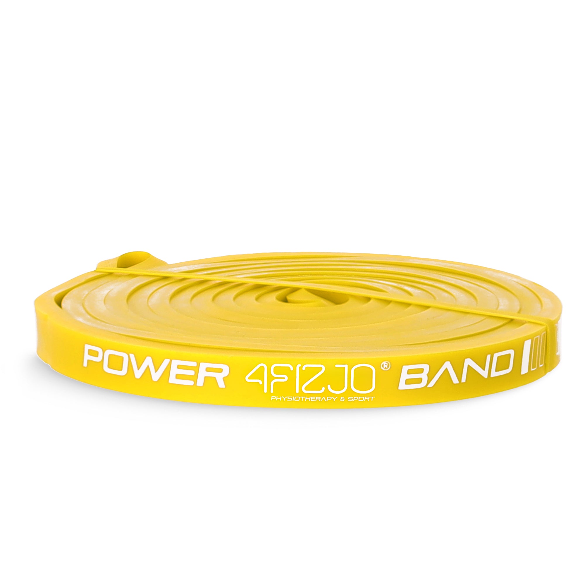 RESISTANCE RUBBER EXERCISE TAPE FLEXIBLE DURABLE POWER BAND 1-5 kg Color yellow