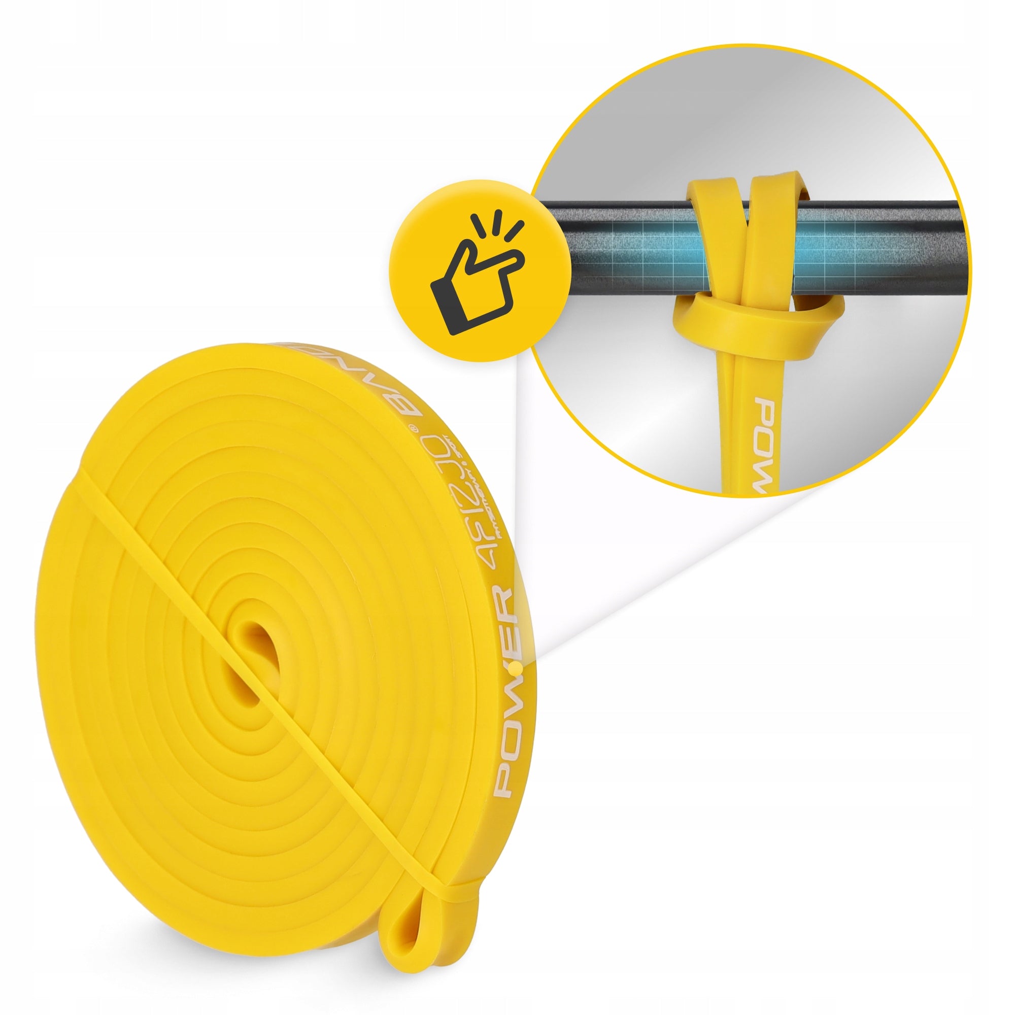 RESISTANCE RUBBER EXERCISE TAPE FLEXIBLE DURABLE POWER BAND 1-5 kg Model Guma do ćwiczeń fitness POWER BAND 1-5 KG