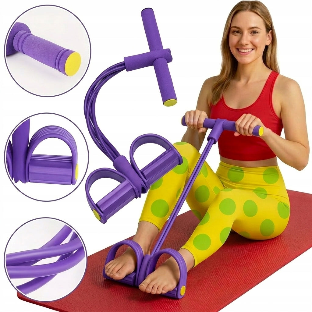 RESISTANCE RUBBER EXPANDER FOR EXERCISE AT HOME FOR WOMEN ARM LEG THIGH TRAINING Packaging status original